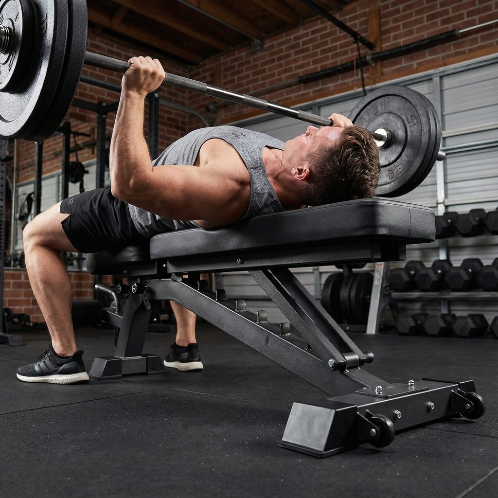 YOUTEN 1300 LB Weight Bench With Headrest Heavy Capacity | 9-4-4 90° Adjustable Incline Decline Exercise Chair for Home Gym More Stable and Durable | Foldable Training Lifting Bench | Dragon Flag Handle for Abdominal Arm Workout 2025 New Version