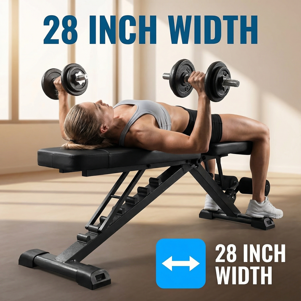 BARWING 2025 Upgraded Adjustable Weight Bench for Home Gym,800LBS,700LBS,Foldable Incline Workout Bench for Full Body Workout Easy Assembly
