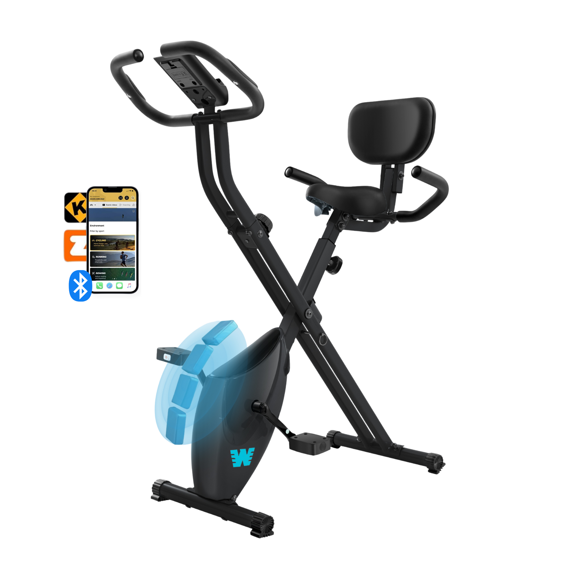BARWING Stationary Exercise Bike for Home Workout