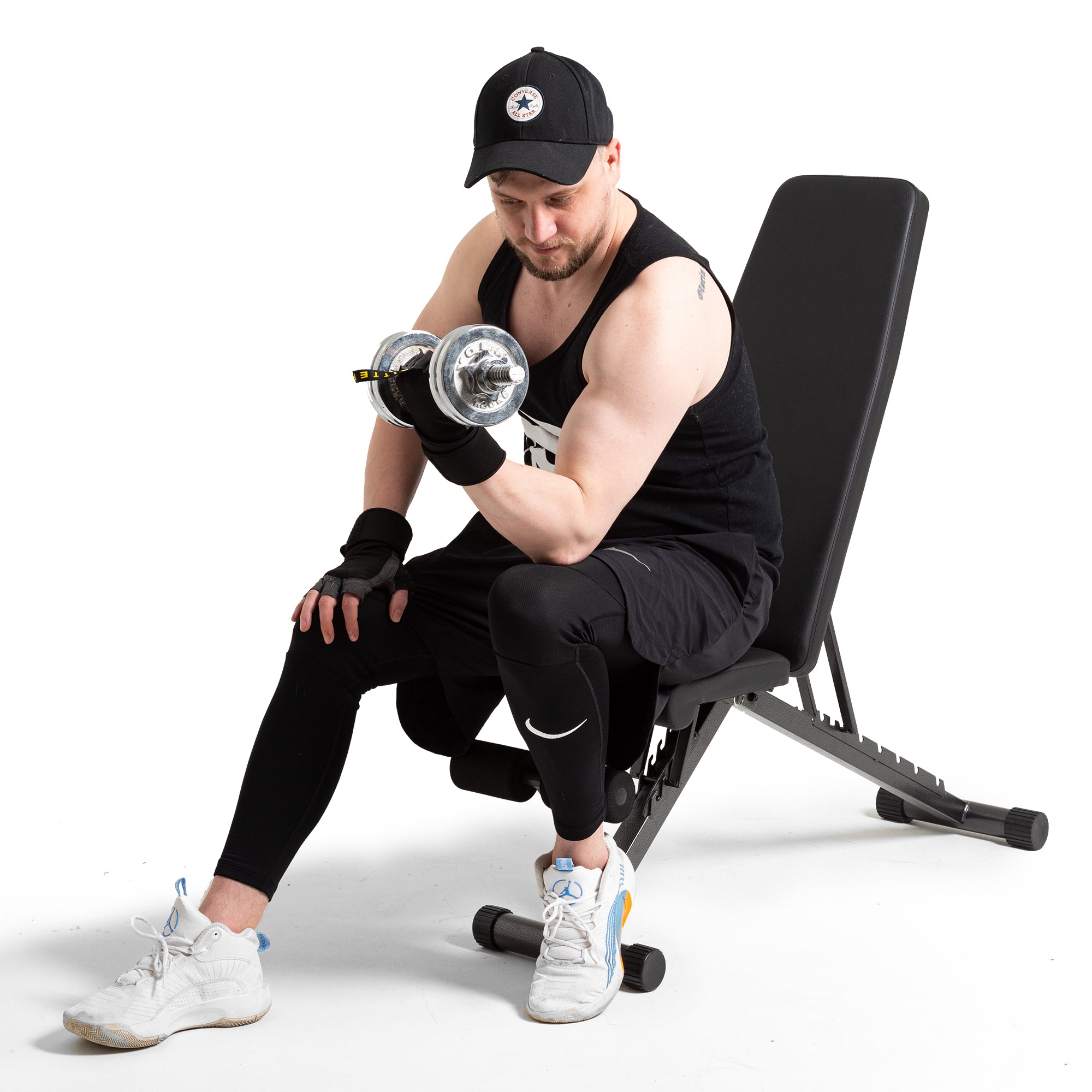BARWING Adjustable Weight Bench for Home Gym,660LBS Foldable Incline Bench for Full Body Workout Easy Assembly Training Decline Bench