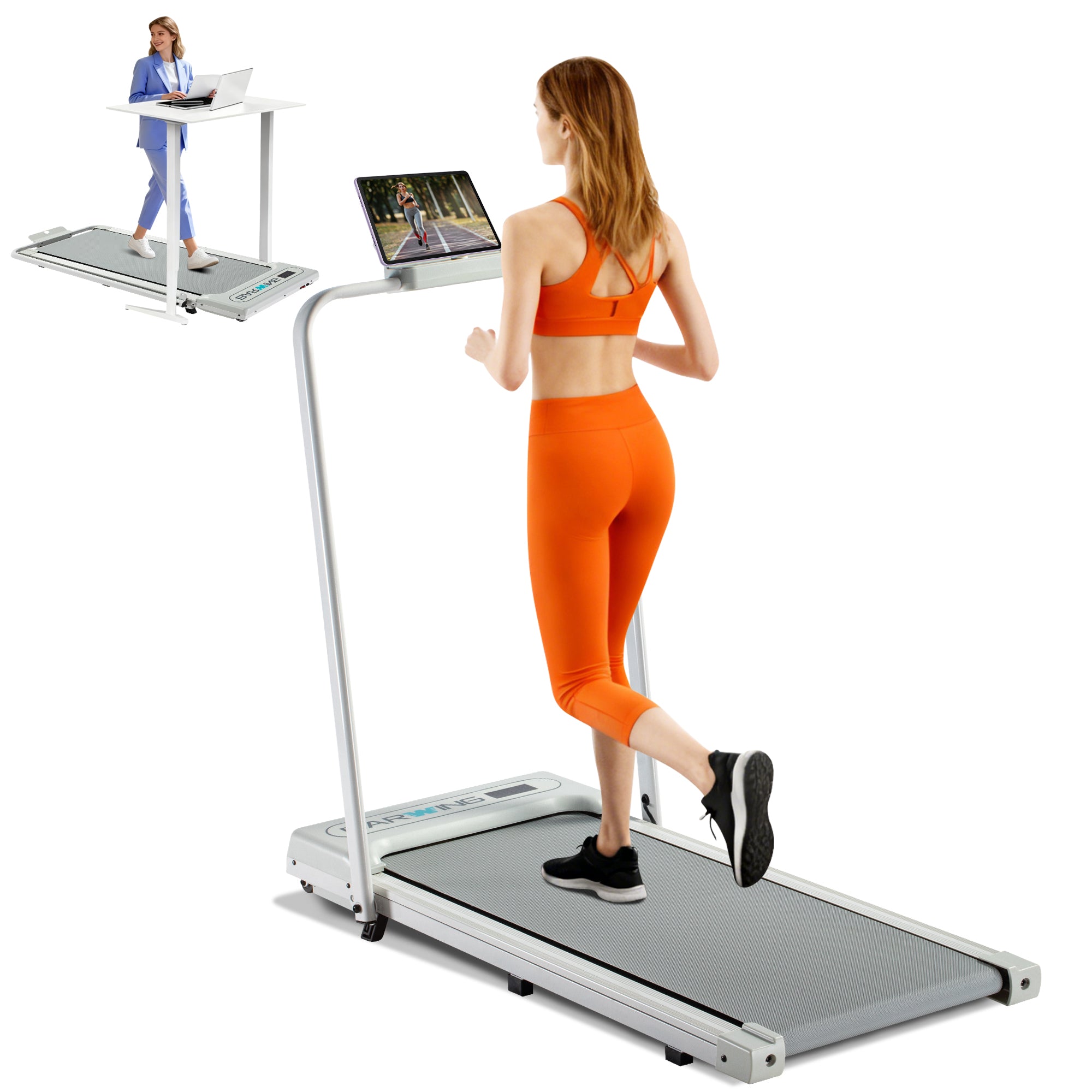 BARWING Foldable Incline Walking Pad 330 LBS Weight Capacity