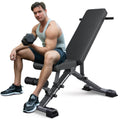 BARWING Adjustable Weight Bench Workout Bench, 1000/1300 LBS Heavy Duty Incline Decline Bench for Home Gym, Easy Assembly Foldable Training Lifting Bench
