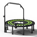 Barwing Silent Bungee Cord Fitness Trampoline, Ultra Quiet, With Handrail, Foldable