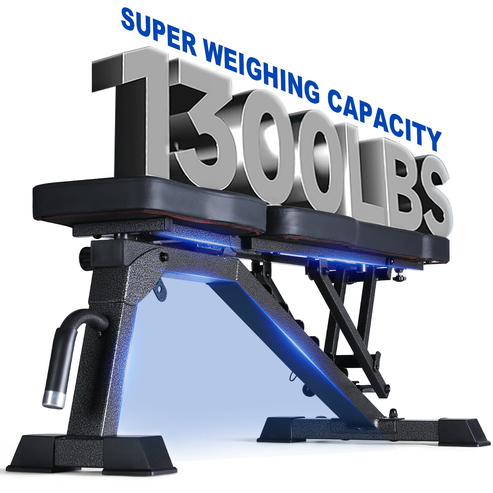 BARWING Adjustable Weight Bench Workout Bench, 1000/1300 LBS Heavy Duty Incline Decline Bench for Home Gym, Easy Assembly Foldable Training Lifting Bench