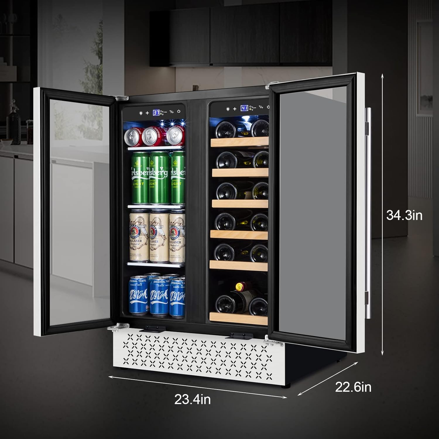Large commercial refrigerator Multiple compartments, adjustable shelves, fresh-keeping drawers, ice maker, water dispenser,Exercise Bike