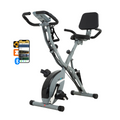 BARWING Stationary Exercise Bike for Home Workout, 5 IN 1 Foldable Indoor Cycling Bike for Seniors