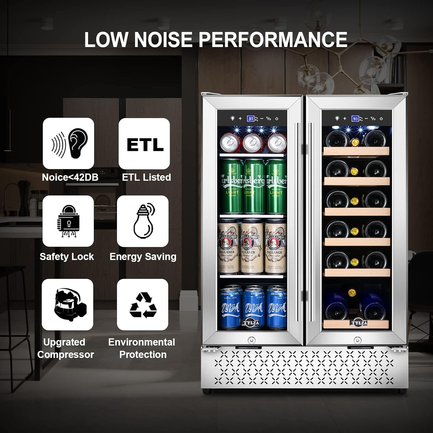 Large commercial refrigerator Multiple compartments, adjustable shelves, fresh-keeping drawers, ice maker, water dispenser,Exercise Bike