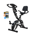 BARWING Stationary Exercise Bike for Home Workout,16-Level Magnetic Resistance, Seat Backrest Adjustments