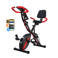 BARWING Stationary Exercise Bike for Home Workout,5 IN 1 Foldable Indoor Cycling Bike，350LB Capacity, 16-Level Magnetic Resistance