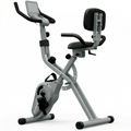 BARWING Stationary Exercise Bike for Home Workout, 5 IN 1 Foldable Indoor Cycling Bike for Seniors, 350LB Capacity, 16-Level Magnetic Resistance, Seat Backrest Adjustments