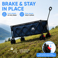 Heavy Duty Folding Wagon Cart with All-Terrain Wheels