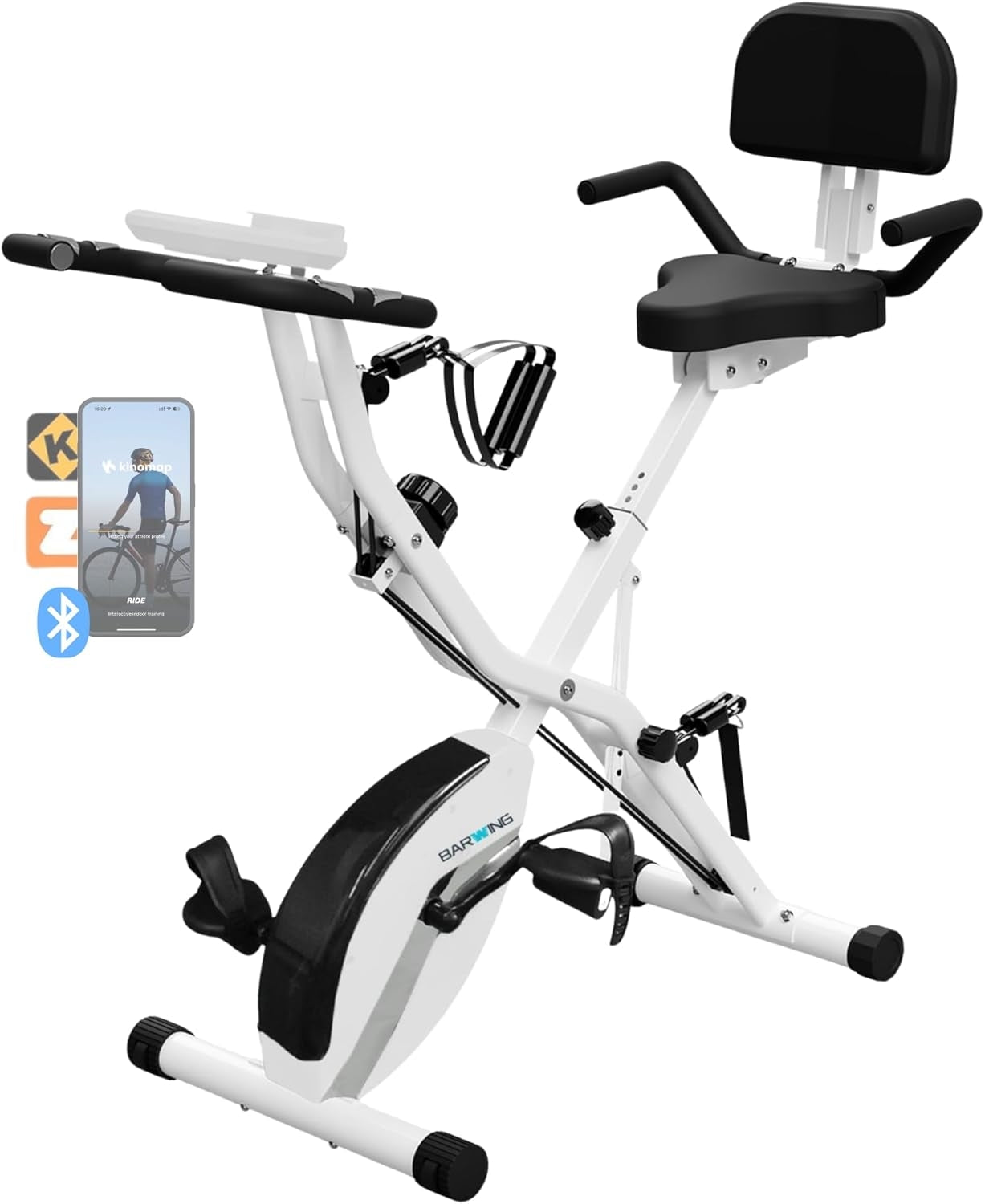 BARWING Stationary Exercise Bike for Home Workout