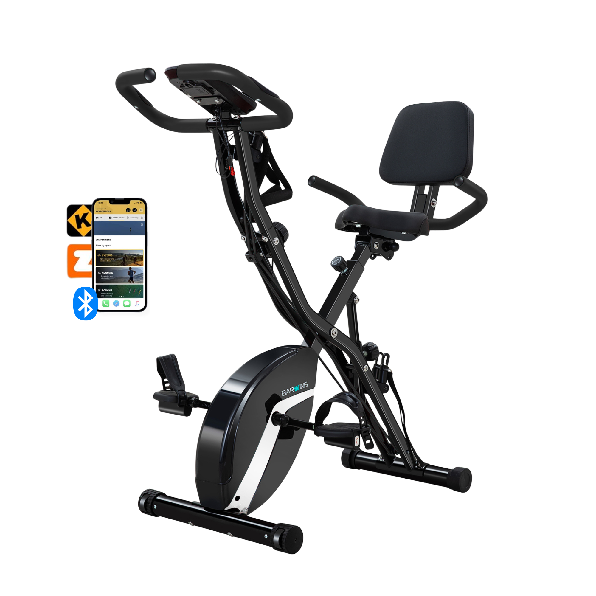 BARWING Stationary Exercise Bike for Home Workout