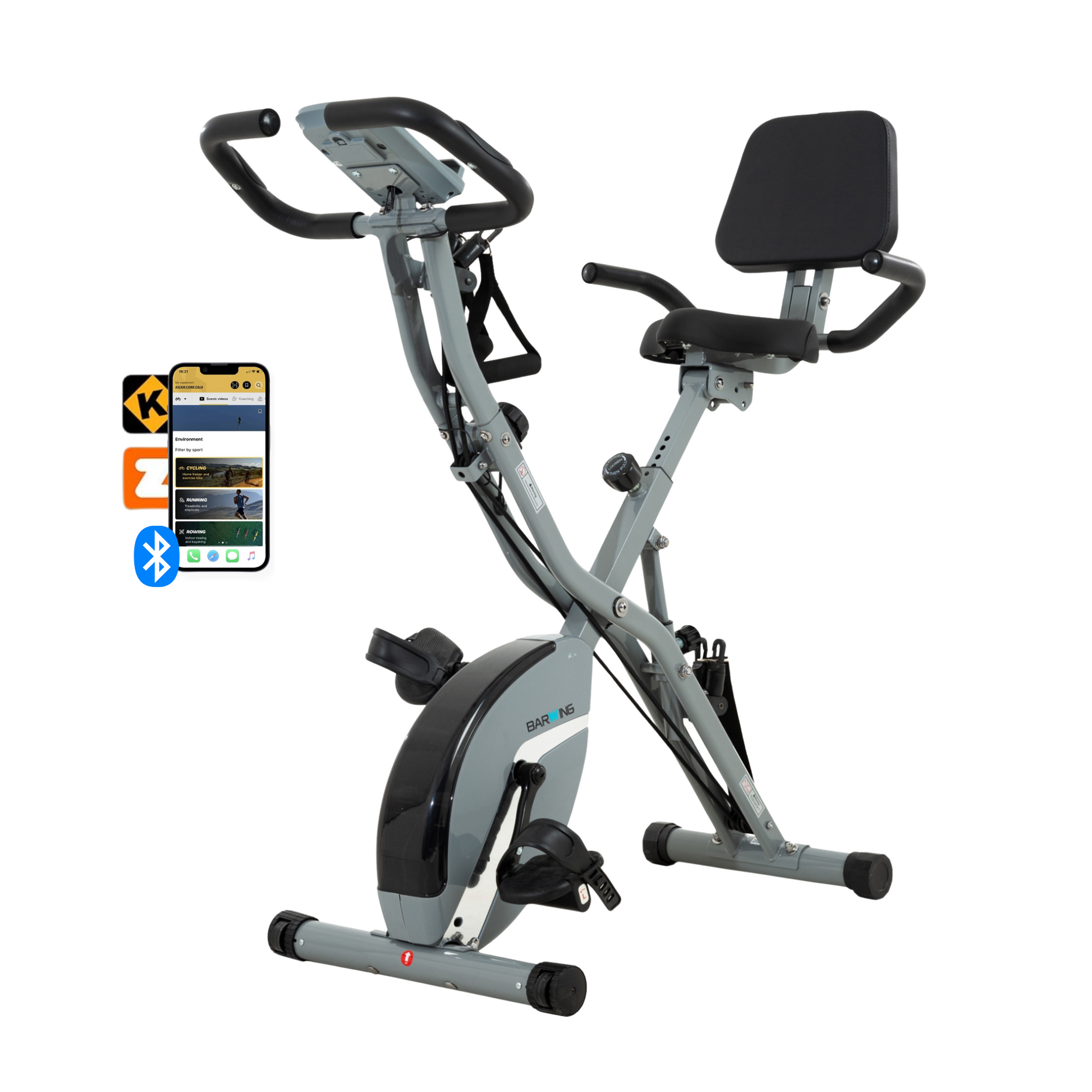 BARWING Stationary Exercise Bike for Home Workout