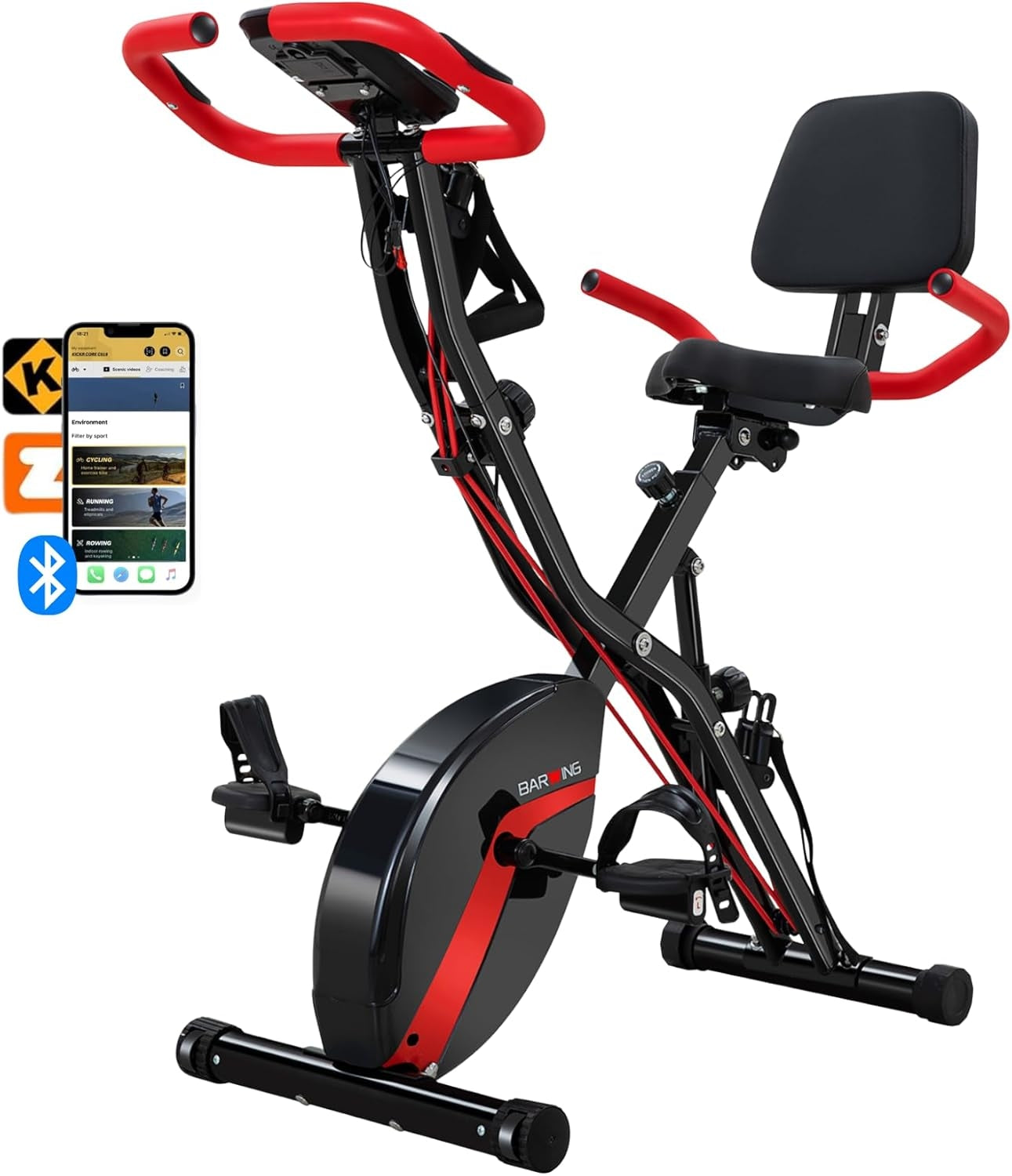 BARWING Stationary Exercise Bike for Home Workout