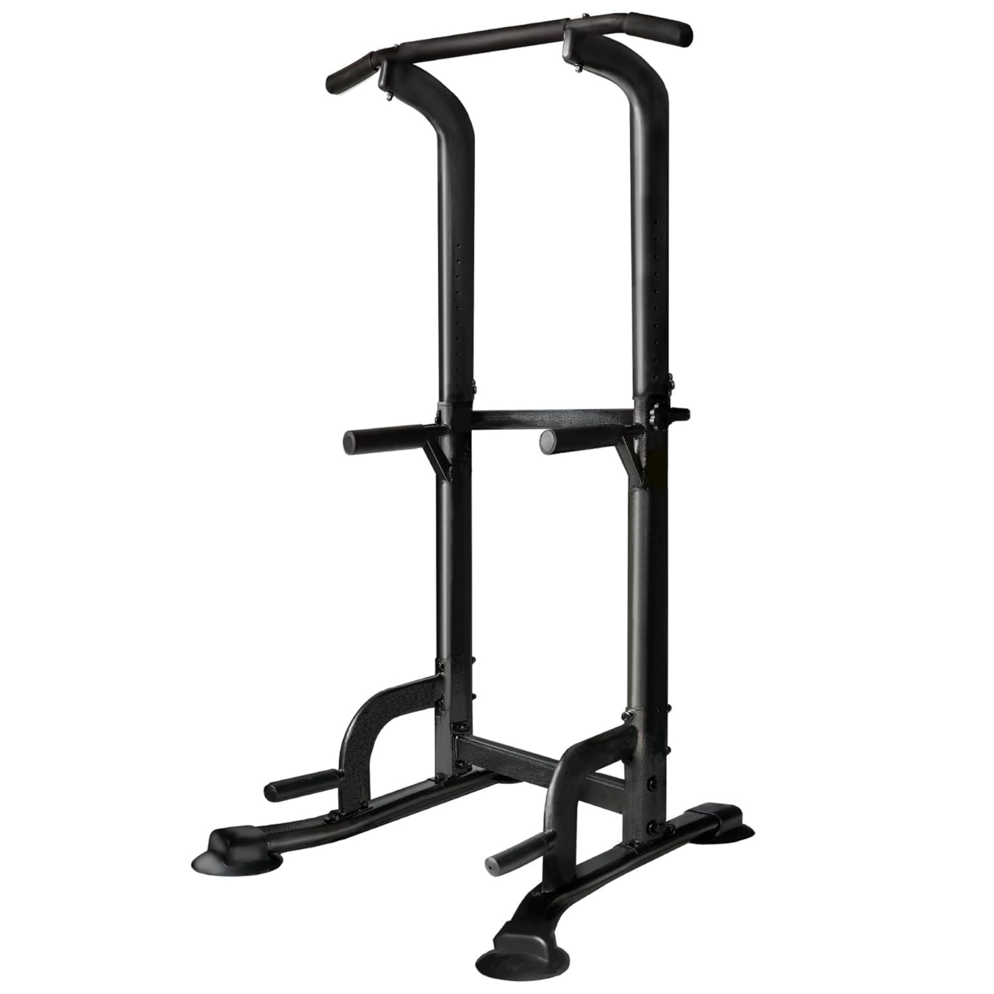 BARWING Pull Up Bar Station, Power Tower, Dip Station with 3D Backrest, Multi-Function Strength Training Stand Rack, Adjustable Height Dip Bar for Home Gym Workout Stand Fitness Exercise Equipment